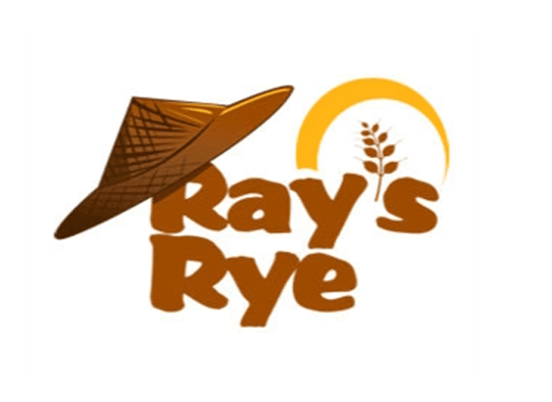 Ray’s Rye logo features a straw hat and a sun, symbolizing agriculture and warmth
